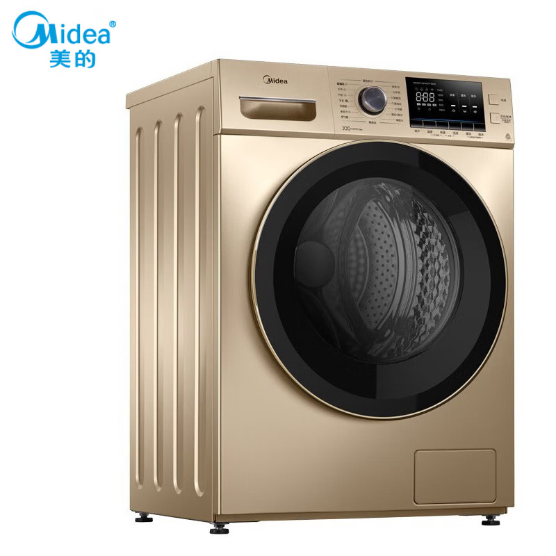 美的 (Midea)洗衣机全自动滚筒洗衣机 10公斤kg 单洗 极速快洗 雾态喷淋 MG100-1451WDY-G21G